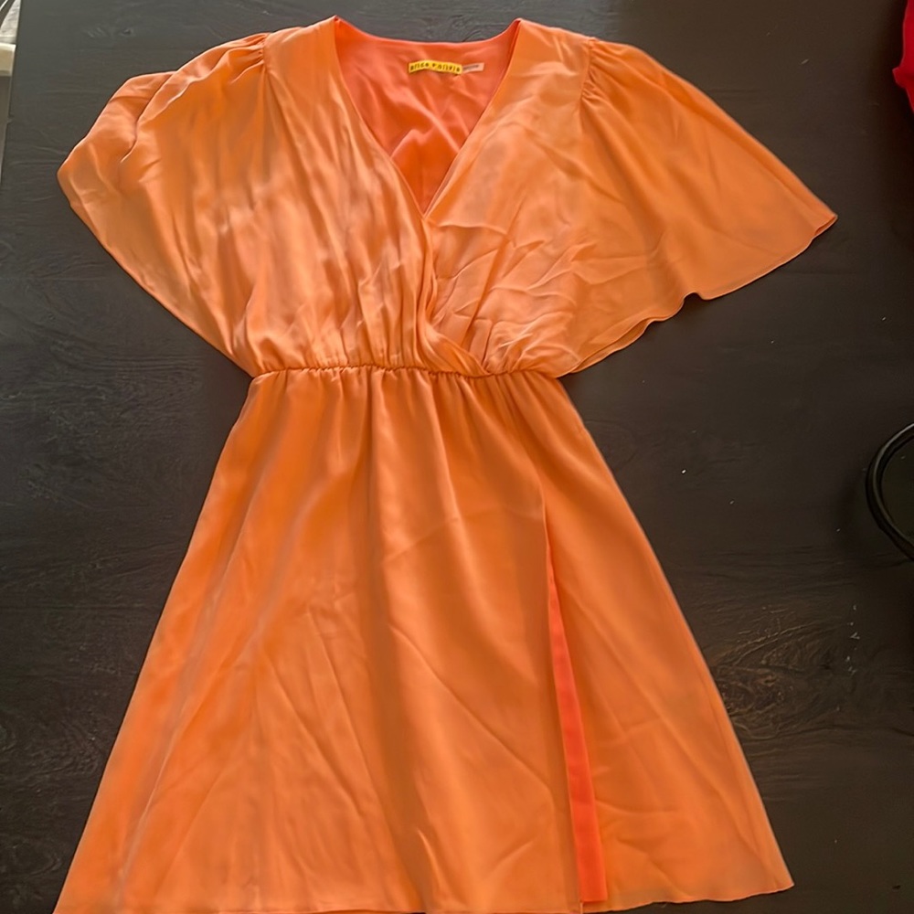 Alice + Olivia peach Dress
